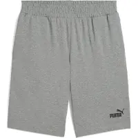 Puma Essentials No. 1 Logo Jersey 10" Shorts Men, Clothing, Medium Gray Heather, XS