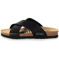 Bayton Pantoletter 'GOMERA' grå / sort