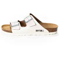Bayton Pantoletter 'Athena' hvid