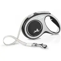 Flexi Retractable Leash New Comfort - Sort - M - 5 m