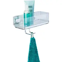 Wenko brusekurv til stativ Vacuum-Loc Quadro 25,5 x 15 cm rustfrit stål krom