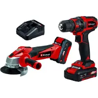 Einhell 4257238, Trådløs kombiboremaskine, Sort, Rød, Lithium, 3 At, 30 min., 2 stk