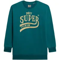 Superdry Luxe Metallic Logo Langærmet Midi-kjole
