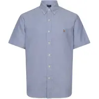Ralph Lauren Polo Ralph Laurentil mænd. 710850782001 Lyseblå Custom Fit oxford-skjorte (XS), Casual, Bomuld, Lange ærmer