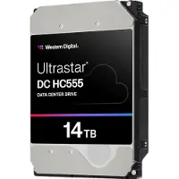 Western Digital WD Ultrastar DC HC555 - Harddisk - Data Center - krypteret - 14 TB - intern - 3.5 - SAS 12Gb/s - 7200 rpm - buffer: 512 MB - Self-Encrypting Drive (SED)