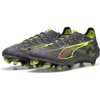 Puma ULTRA 5 ULTIMATE FG Football Boots Unisex, Shoes, Matte Aged Silver/Yellow Alert/Sun Struck, 43