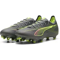 Puma ULTRA 5 MATCH FG/AG Football Boots Unisex, Shoes, Matte Aged Silver/Yellow Alert/Aged Silver, 44