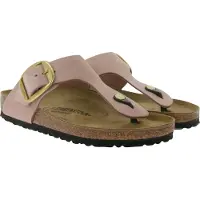 Birkenstock Klipklappere 'Gizeh Lenb' guld / rosé / sort