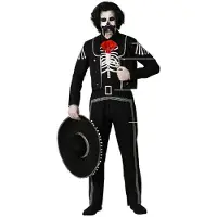 Atosa Mexicansk Skeletmandskostume