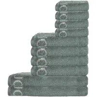 JOOP! Håndklæde taupe / pastelgrøn