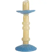 By On Lara lysestage M 26 cm Lys beige-lyseblå