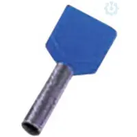 INTERCABLE TOOLS GmbH Isoleret dobbelt terminalrør blå 2x16mm2 L=14mm - (50 stk.)