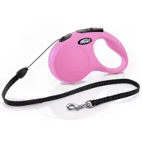 Flexi Rolleline Classic - Cord Leash - Lyserød - S - 5 meter