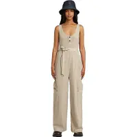 G-Star Overdyed Utility Loose Jumpsuit - Beige - Women