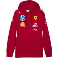 Puma Scuderia Ferrari HP 2025 Driver Hoodie Men, Clothing, Dark Cherry, M