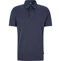 BOSS Slim fit poloshirt i interlockbomuld