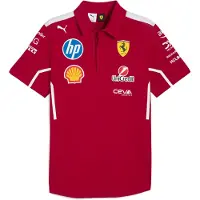 Puma Scuderia Ferrari HP 2025 Team Polo Men, Clothing, Dark Cherry, XS
