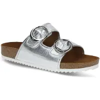 Caprice Mule, silver, made of Leather without heel, Size 38