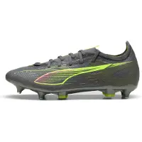Puma ULTRA 5 MATCH MxSG Football Boots Unisex, Shoes, Matte Aged Silver/Yellow Alert/Aged Silver, 41