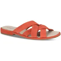 Caprice Mule, orange, made of Leather with Block heel, Size 37