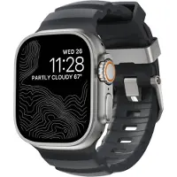 Nomad Rocky Point Band, Band, SmartWatch, Naturlig, Apple, Ultra / 46mm, Læder, Titanium