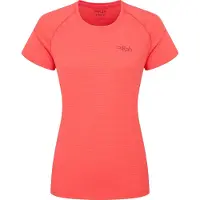 Rab - Trail running tøj dame - Sonic Tee W Hibiscus til Unisex - Størrelse M - Lyserød