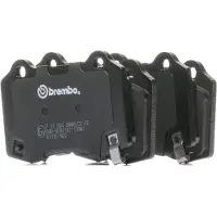 Brembo P11024 Low-Met Alloy Steel bageste skive Brake Pad Set Cadillac/Chevrolet/Chrysler/Dodge/FPV/Jeep OE# 89047744