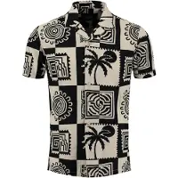 Key Largo Skjorte beige / sort