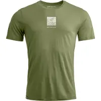 Ortovox - Vandretøj - 120 Cool Tec Abstract T-shirt M Wild Herbs til UnisexUld - Størrelse XL - Grøn