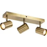 QAZQA Smart loftspot bronze 3-lys justerbar inkl. Wifi GU10 50mm - Jeana