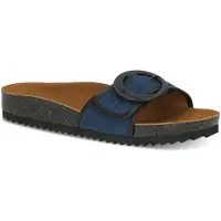 Caprice Mule, blue, made of Leather and synthetic without heel, Size 36