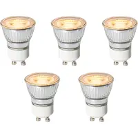 LUEDD Sæt med 5 GU10 dæmpbare LED-pærer 35 mm 4W 200 lm 2200K