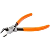 Bahco Sidebidetang, til plastik, Diagonal tang, 1,5 cm, 2,1 cm, 1,1 cm, Kulstofstål, PVC, Orange