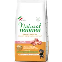 NATURAL TRAINER Sensitive No Gluten Small & Toy med svinekød - Økonomipakke: 2 x 7 kg