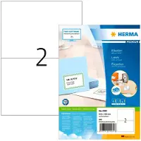 Herma Premium - Papir - mat - permanent selvklæbende - hvid - A5 (148 x 210 mm) 200 etikette(r) (100 ark x 2) laminerede etiketter