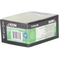 Lexmark 802M Tonerkassette Magenta 80C20M0 Modsvarer: N/A