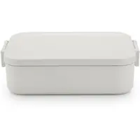 Brabantia Make & Take, Frokostbeholder, Voksen, Lys grå, Plast, Monokromatisk, Rektangulær