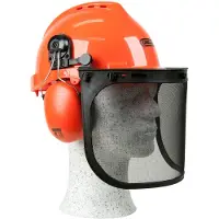 Al-Ko Oregon Safety Helmet with Earmuffs and Visor