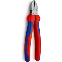 Knipex 70 02 180, Håndkabelskærer, Blå, Rød, Stål, Blå, Krom, Rød, 4 mm, Tyskland