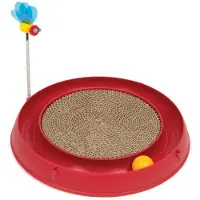 Catit Play Circuit Ball Cat Legetj med Scratch Pad Catnip Legetj Rd 43000
