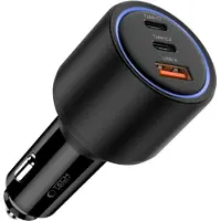 Tech-Protect Car Charger CC04 3-Ports PD175W - Black
