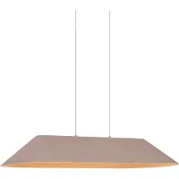 QAZQA Moderne pendellampe beige inkl. LED 3-trins dæmpbar - Dani