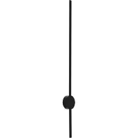 QAZQA Moderne væglampe sort 100 cm inkl. LED - Clockwise