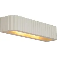 QAZQA Skandinavisk væglampe beige rektangulær 2-lys - Plaster