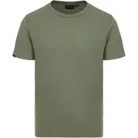 Superdry Superdrytil mænd. M1011888A Flammet kortærmet T-shirt med grøn rund krave (L), Casual, Bomuld, Korte ærmer