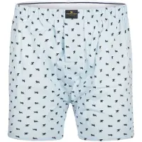 Steppin' Out teppin' Out Boxerhort med Løveprint i Blå Lyeblå måle