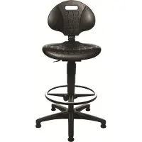 Topstar TEC 20 - Stol - drejeled - polyurethanskum - sort