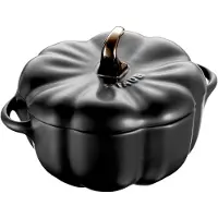 Staub græskargryde i stentøj sort 0,47 L