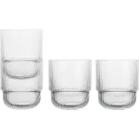 Sagaform blankt vandglas 4-pak Klar