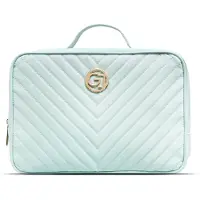 Gillian Jones Stor toilettaske med 2 rum - Mint / Koral
